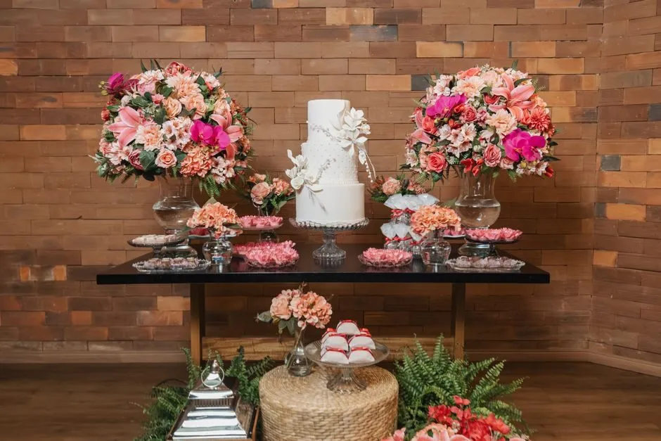 Fondant Flower Italian Wedding Cake June 2021 1024x768